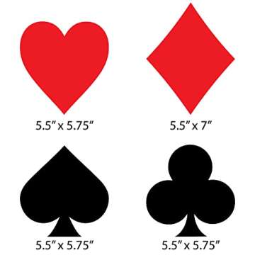 Las Vegas Card Suits Decorations for Casino Parties Essentials