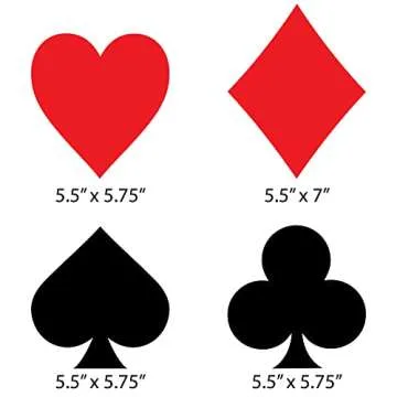 Las Vegas Card Suits Decorations for Casino Parties Essentials