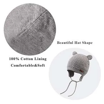 Cute Bear Toddler Beanie | XIAOHAWANG Winter Hat