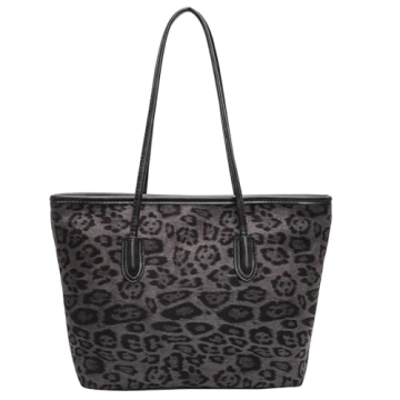 SANLEG Leopard Print Large Capacity Tote Bag - Chic & Versatile Shoulder Bag