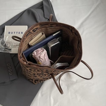 Chic SANLEG Leopard Print Tote Bag for Women