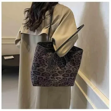 Chic SANLEG Leopard Print Tote Bag for Women