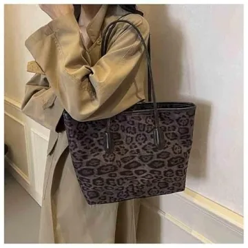 Chic SANLEG Leopard Print Tote Bag for Women