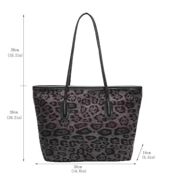 Chic SANLEG Leopard Print Tote Bag for Women
