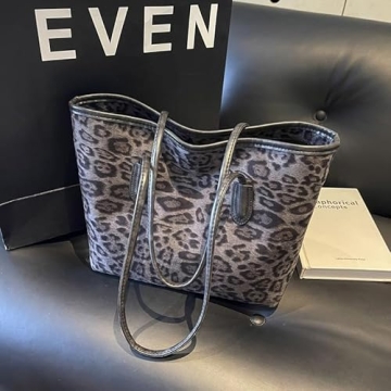 Chic SANLEG Leopard Print Tote Bag for Women