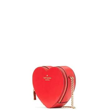 Kate Spade New York love shack mini heart crossbody bag (Cherry)