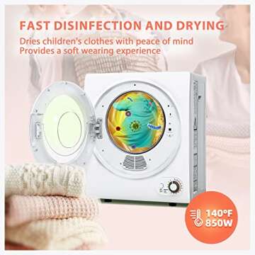 Panda Washing Machine & Euhomy Clothes Dryer Combo