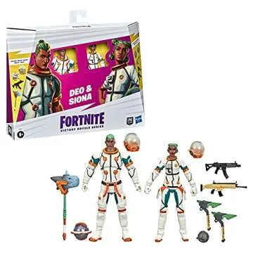 FORTNITE Victory Royale Deo and Siona Action Figures Pack