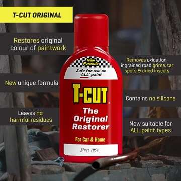 T-Cut Original Car Paintwork Restorer & Scratch Remover, 10.5 Fl Oz
