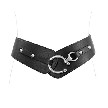 JASGOOD Women's Vintage Wide Elastic Stretch Waist Belt