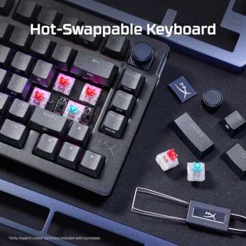 HyperX Alloy Rise Gaming Keyboard with Hot-Swappability