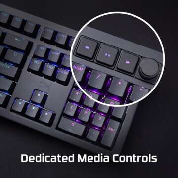 HyperX Alloy Rise Gaming Keyboard with Hot-Swappability