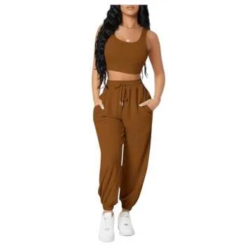 Floerns Women's Stylish Jogger Set – Perfect for Casual Wear