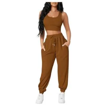 Floerns Women's Stylish Jogger Set – Perfect for Casual Wear