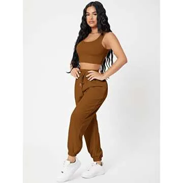 Floerns Women's Stylish Jogger Set – Perfect for Casual Wear