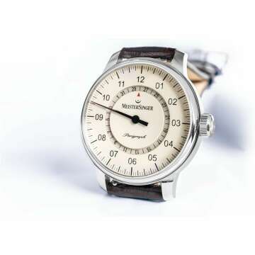 Stylish Perigraph Croco Print Watch with White Stitching