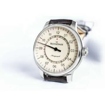 Stylish Perigraph Croco Print Watch with White Stitching