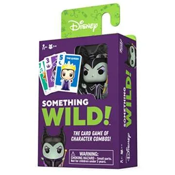 Funko Something Wild! Disney Villains with Maleficent Pocket Pop! Card Game for 2-4 Players Ages 6 and Up