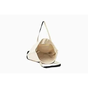 Extra Large Canvas Tote Bags with Zipper - 22 Inch Heavy Duty, Premium Zippered Tote Bag - Zip Top, 100% Organic Cotton, Sturdy, Washable Multipurpose Canvas Shopping Bag