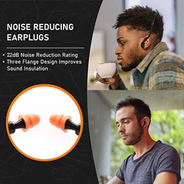 Soft Banded Silicone Ear Plugs for Peaceful Sleep & Protection