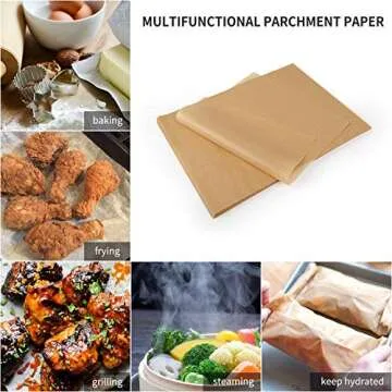 SMARTAKE 16x24 Inches Parchment Paper Baking Sheets, 100 Pcs Non-Stick Precut Baking Parchment (Unbleached)
