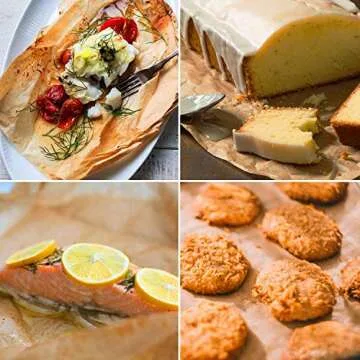 SMARTAKE 16x24 Inches Parchment Paper Baking Sheets, 100 Pcs Non-Stick Precut Baking Parchment (Unbleached)