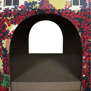 American Cat Club Cat House with Scratcher & Catnip