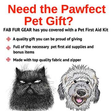 Fab Fur Gear First Aid Kit for Dogs & Cats - Essentials