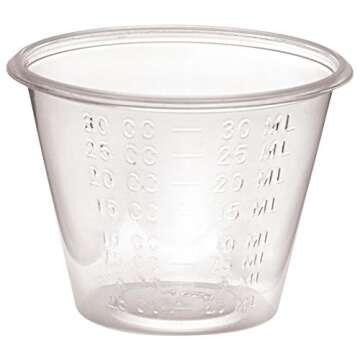 Medline Non-Sterile Graduated Plastic Medicine Cups, 5000 Count