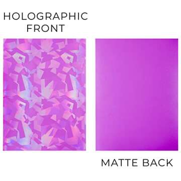 Premium Preferred Protection 100 Pink Holographic Card Sleeves Perfect Fit Shiny Trading Card Sleeve...