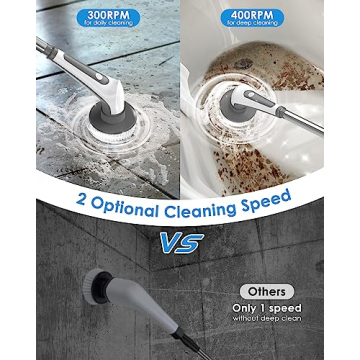 Electric Spin Scrubber Cordless with 9 Brush Heads