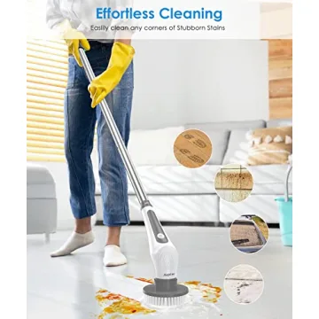 Electric Spin Scrubber Cordless with 9 Brush Heads