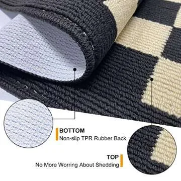 NIUKEALO Indoor Doormat, Non-Slip Absorbent Resist Dirt Entrance Rug, 24"X36" Machine Washable Low-Profile Inside Floor Door Mats for Home, Entryway, Patio