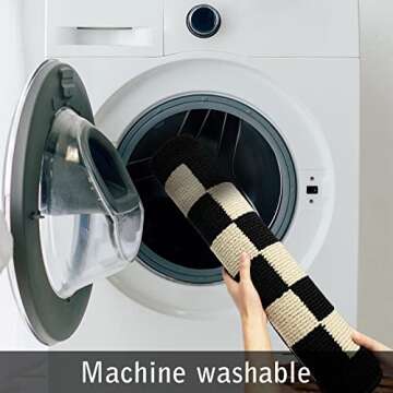 NIUKEALO Indoor Doormat, Non-Slip Absorbent Resist Dirt Entrance Rug, 24"X36" Machine Washable Low-Profile Inside Floor Door Mats for Home, Entryway, Patio