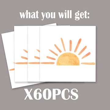 60pcs Boho Sun Birthday Party Paper Napkins First Trip inspired Around The Sun Birthday Decorations ...