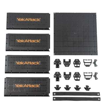 YakAttack ShortStak Upgrade Kit for BlackPak Pro, 13" x 13" - Black (BLP-AC-0009-BK) | Kayak Fishing Accessories