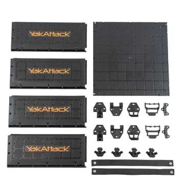 YakAttack ShortStak Upgrade Kit for BlackPak Pro, 13" x 13" - Black (BLP-AC-0009-BK) | Kayak Fishing Accessories