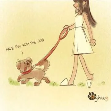 Hyhug Durable and Comfy 18'' Nylon Short Leash with Super Soft Neoprene Lined Handle for Large Medium Boy and Girl Dogs - Daily Use Walking and Professional Training. (Bright Blue)