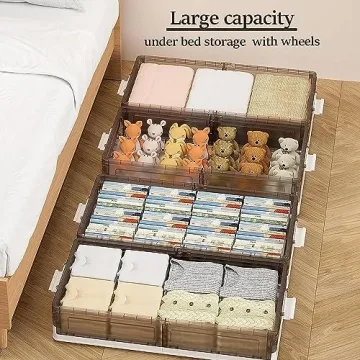 Versatile Under Bed Storage Containers with Wheels