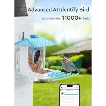 Oseori Smart Bird Feeder: 1080P HD Camera for Bird Lovers