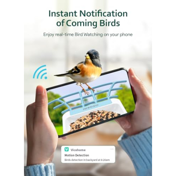 Oseori Smart Bird Feeder: 1080P HD Camera for Bird Lovers