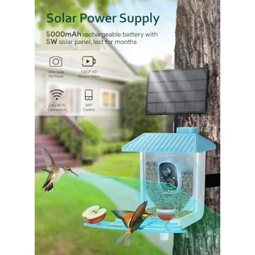 Oseori Smart Bird Feeder: 1080P HD Camera for Bird Lovers