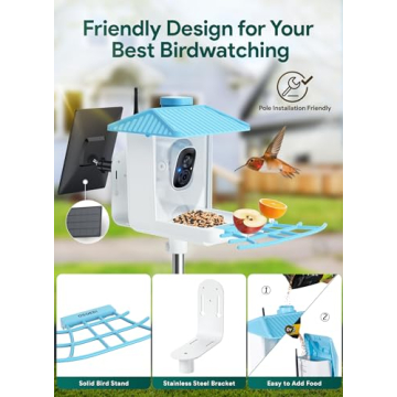 Oseori Smart Bird Feeder: 1080P HD Camera for Bird Lovers