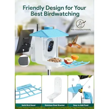 Oseori Smart Bird Feeder: 1080P HD Camera for Bird Lovers