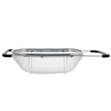 Premium Stainless Steel Colander with Expandable Handles