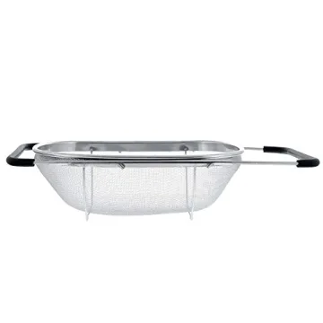 Premium Stainless Steel Colander with Expandable Handles
