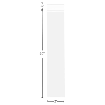 Yotelab Self Sealing Cellophane Bags, Pretzel Rod Bags, 2x10 Inch Clear Resealable Cellophane Bags Self Adhesive,100 Pcs