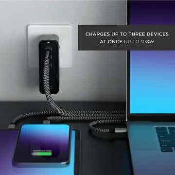 Satechi 108W USB C Charger for MacBook and iPhone