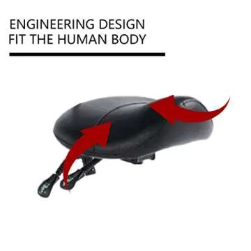 MWOSEN Saddle Stool Chair - Ergonomic Rolling Seat for All