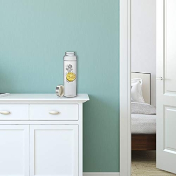 Sursip 32 oz Glass Water Bottle with Nylon Sleeve and Measurements